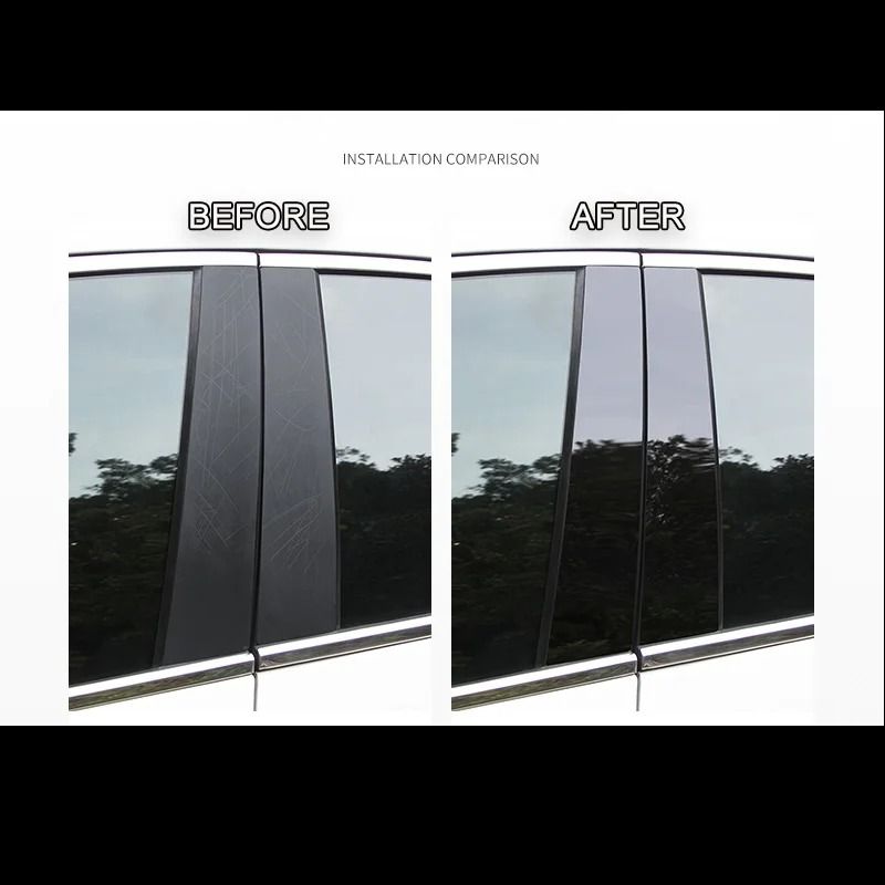 Gloss Black Precision Pillar Post Decoration Trims