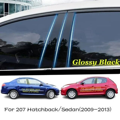 Gloss Black Precision Pillar Post Decoration Trims