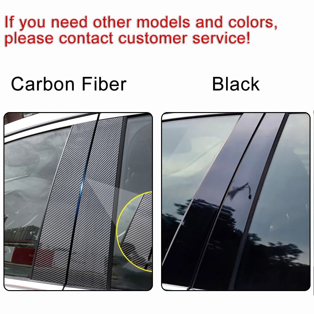 Gloss Black Precision Pillar Post Decoration Trims