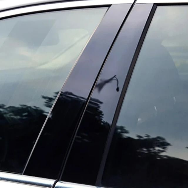 Gloss Black Precision Pillar Post Decoration Trims