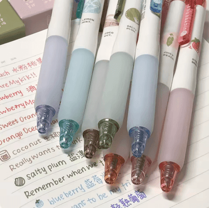 Fruit Scented Gel Pens 3D Colored Pens for School Journaling and Scrapbooking