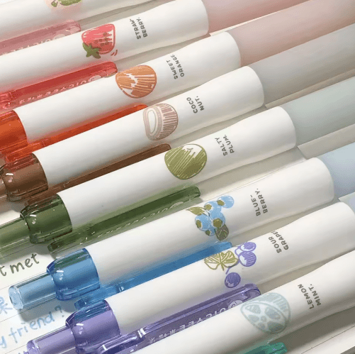Fruit Scented Gel Pens 3D Colored Pens for School Journaling and Scrapbooking