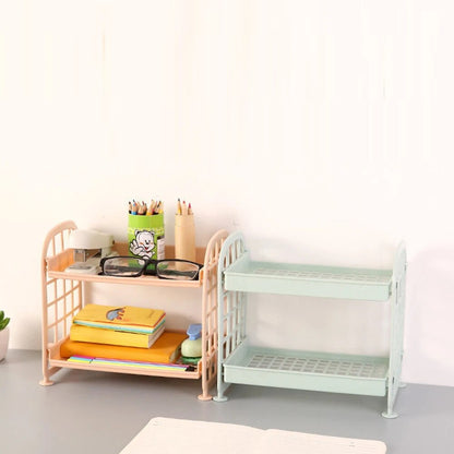 Multi Tier Desktop Storage Shelf for Dorm, Office and Study Desk