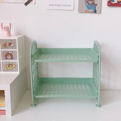 Multi Tier Desktop Storage Shelf for Dorm, Office and Study Desk