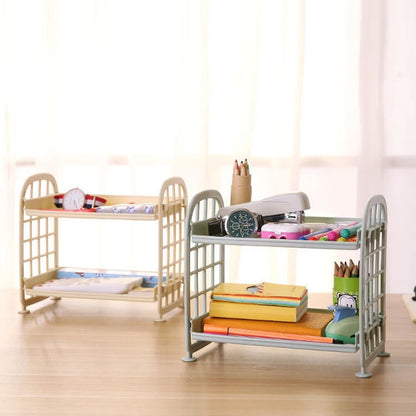 Multi Tier Desktop Storage Shelf for Dorm, Office and Study Desk
