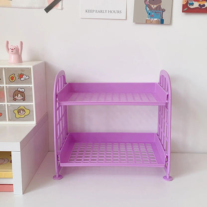 Multi Tier Desktop Storage Shelf for Dorm, Office and Study Desk