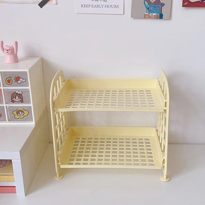 Multi Tier Desktop Storage Shelf for Dorm, Office and Study Desk