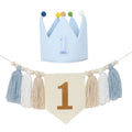khaki blue set
