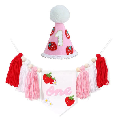 Boho 1st Birthday High Chair Banner – Modern Nursery & Baby Room Party Decoration