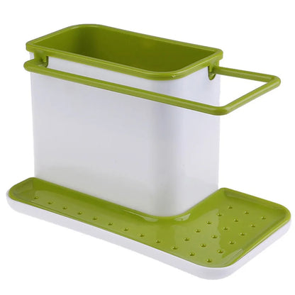SmartSink Kitchen Sink Organizer Rack with Drip Tray & Dish Cloth Storage