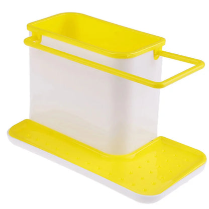 SmartSink Kitchen Sink Organizer Rack with Drip Tray & Dish Cloth Storage