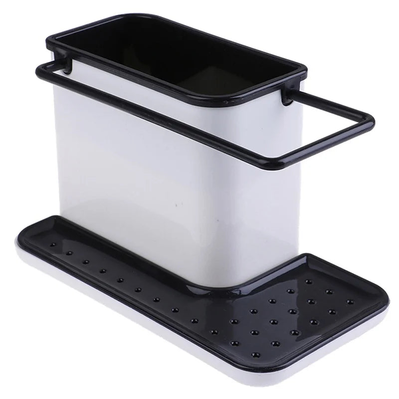 SmartSink Kitchen Sink Organizer Rack with Drip Tray & Dish Cloth Storage