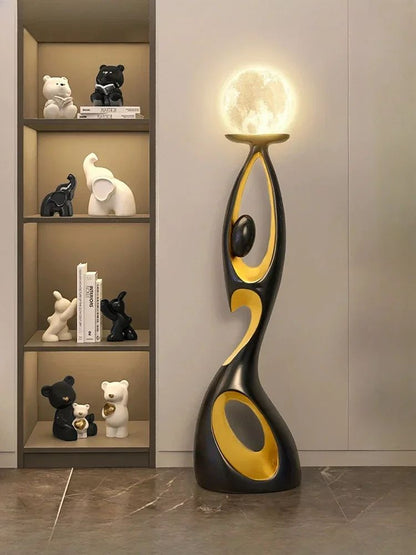Abstract Dancing Figures Resin Sculpture Modern Nordic Luxury Home Decor Ornament