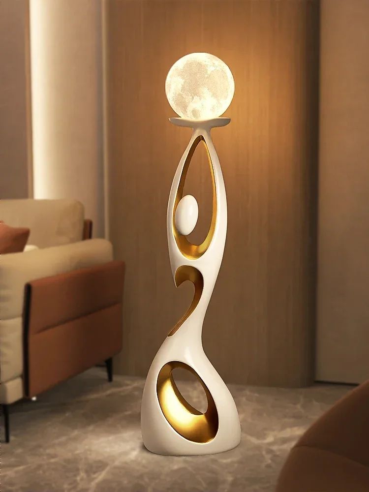 Abstract Dancing Figures Resin Sculpture Modern Nordic Luxury Home Decor Ornament
