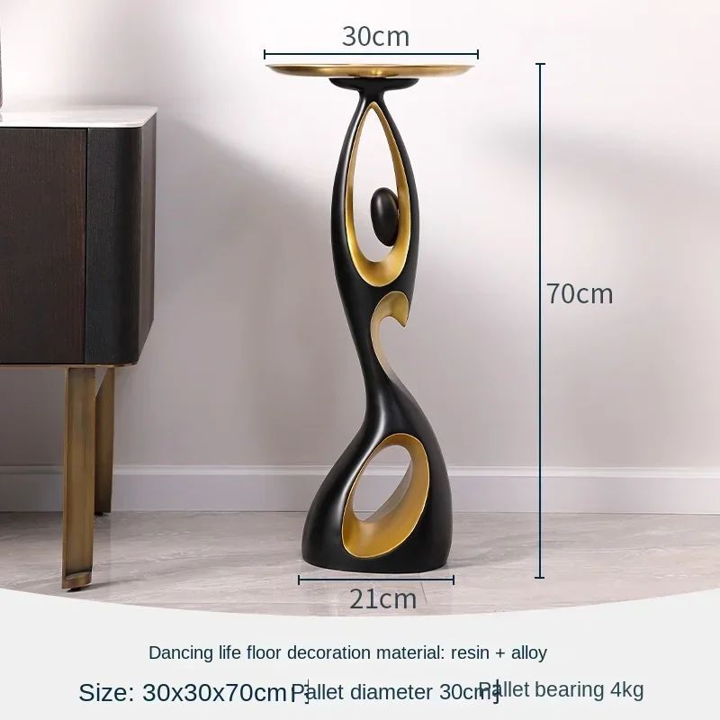 Abstract Dancing Figures Resin Sculpture Modern Nordic Luxury Home Decor Ornament