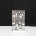 6.3 x 6.3 x 10.2 in / silver