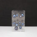 6.3 x 6.3 x 10.2 in / blue