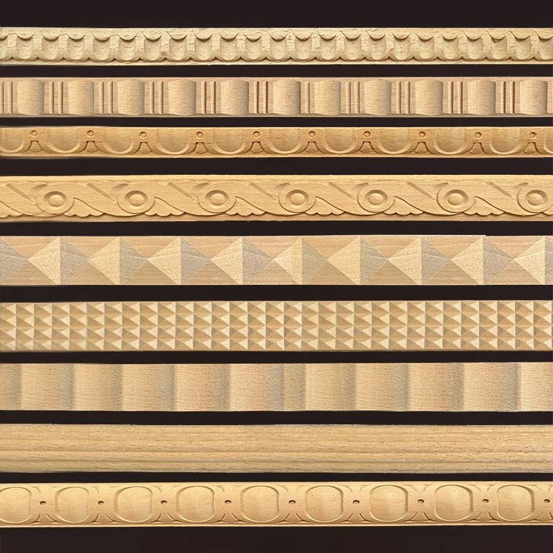 Vintage Wooden Carved Applique Trim – European Miniature Furniture Decorative Craft Accent
