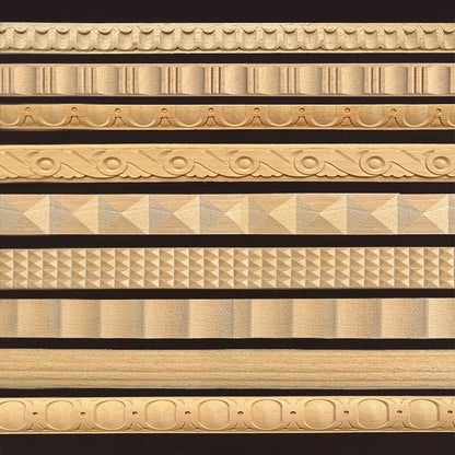 Vintage Wooden Carved Applique Trim – European Miniature Furniture Decorative Craft Accent