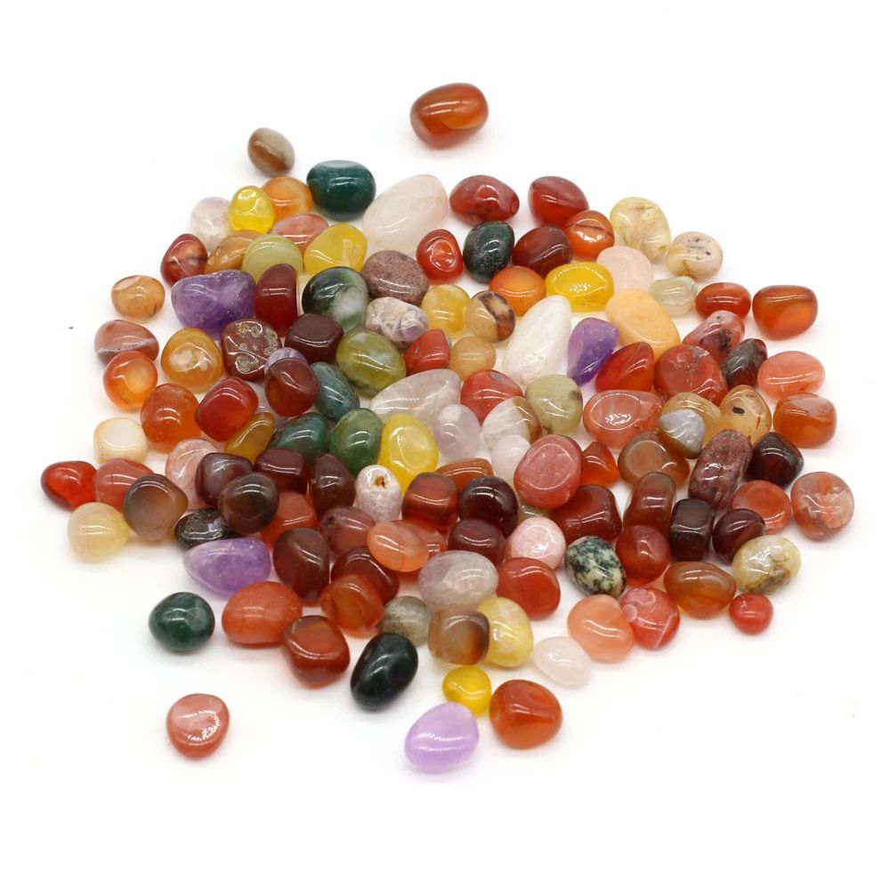 Natural Rain Flower Stone Pebbles – Colorful Crystal Gravel for Fish Tanks & Home Decor