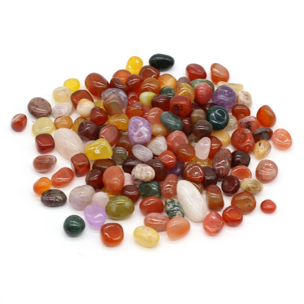 Natural Rain Flower Stone Pebbles – Colorful Crystal Gravel for Fish Tanks & Home Decor