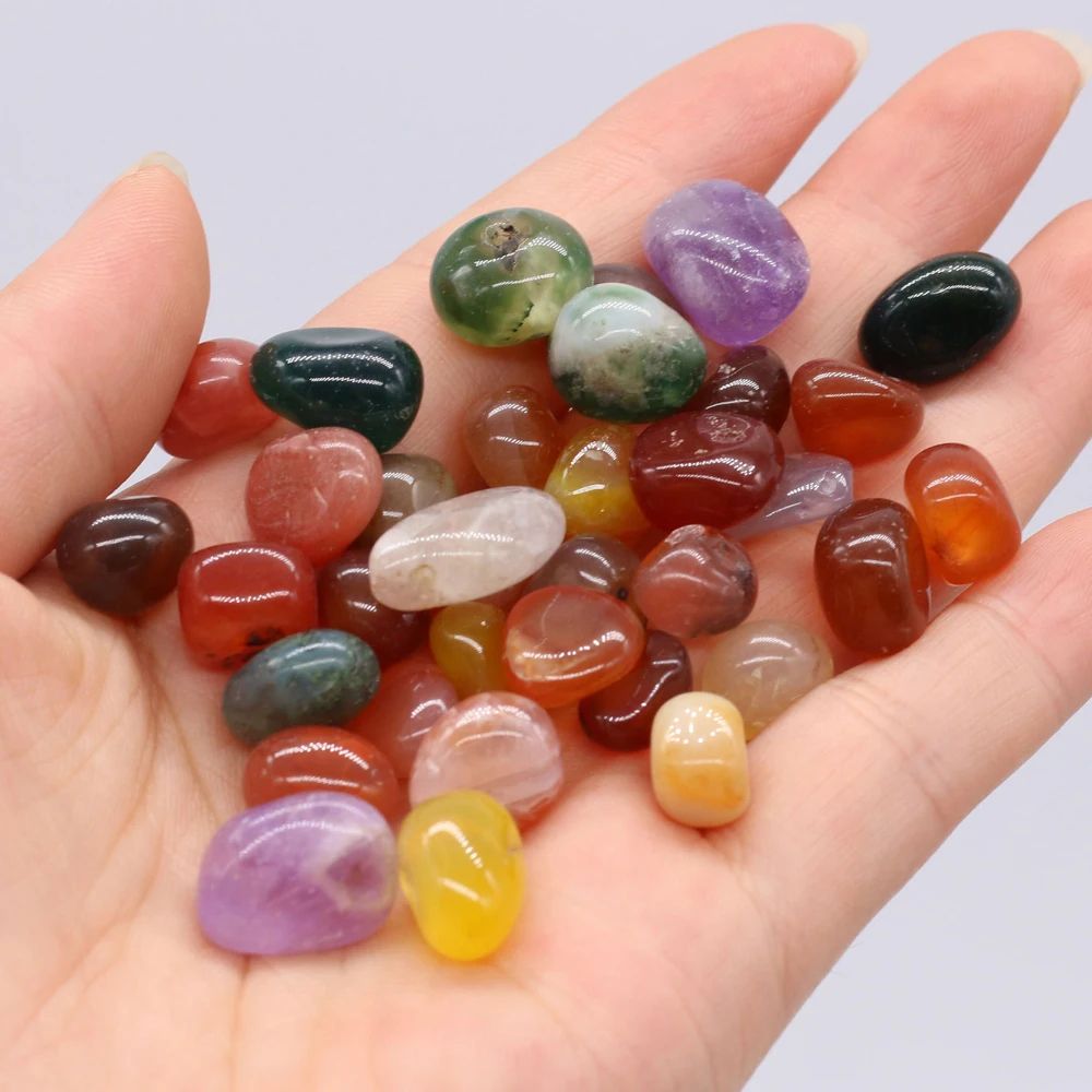Natural Rain Flower Stone Pebbles – Colorful Crystal Gravel for Fish Tanks & Home Decor
