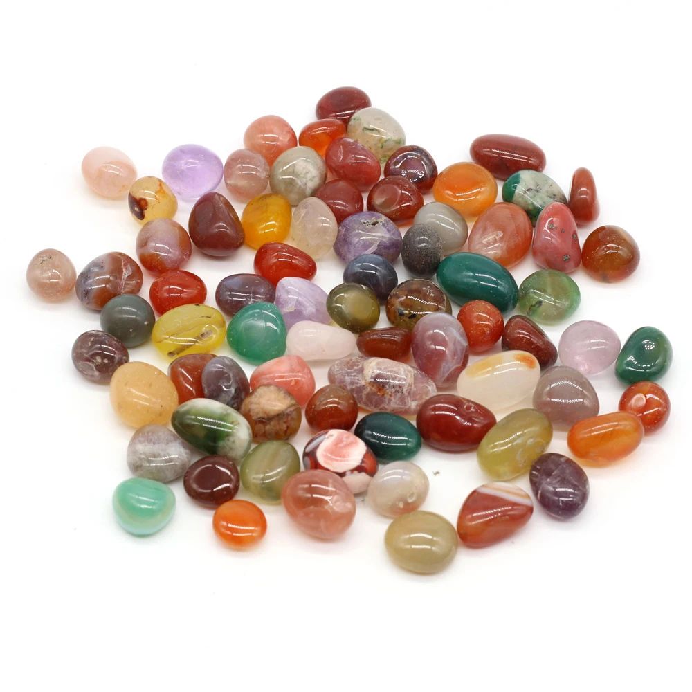 Natural Rain Flower Stone Pebbles – Colorful Crystal Gravel for Fish Tanks & Home Decor