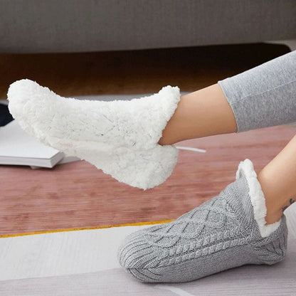 CozyGrip Men's Thermal Slipper Socks with Non Slip Soles