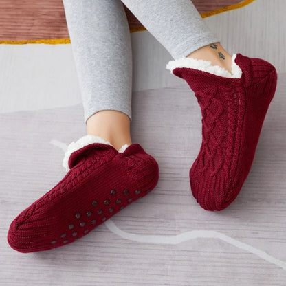 CozyGrip Men's Thermal Slipper Socks with Non Slip Soles