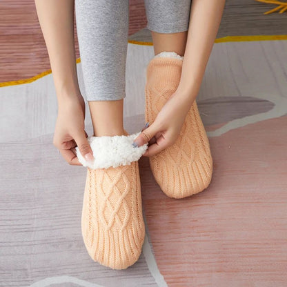 CozyGrip Men's Thermal Slipper Socks with Non Slip Soles