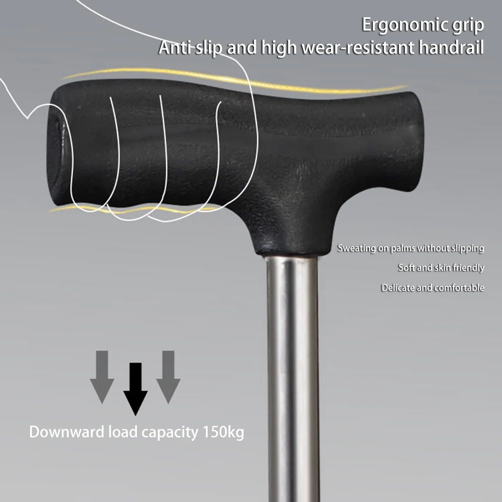 Lightweight Folding Cane with Seat, Portable Mobility Aid & Comfort