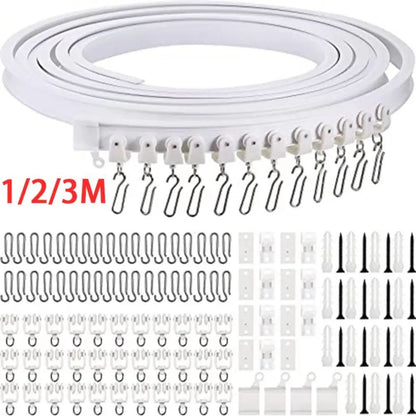 Flexible Silent Curtain Track Rail System