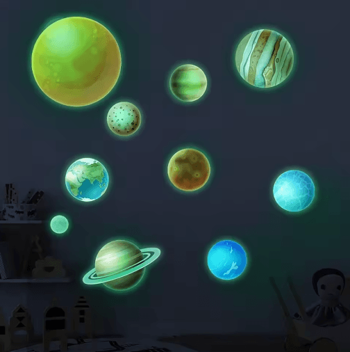 Glow in the Dark Star Wall Stickers for Kids Bedroom & Ceiling Decor