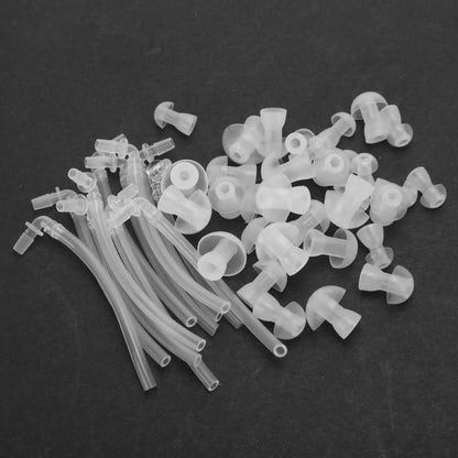 Universal Hearing Aid Ear Tips with Sound Tube Replacement Set for BTE Hearing Aids