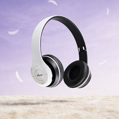 PulseFold Bluetooth Headphones Wireless Over Ear Gaming Headset with Mic & Volume Control
