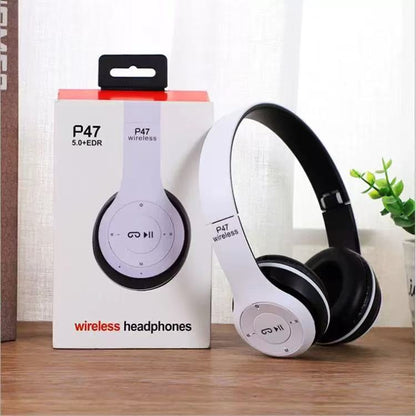 PulseFold Bluetooth Headphones Wireless Over Ear Gaming Headset with Mic & Volume Control