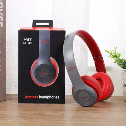 PulseFold Bluetooth Headphones Wireless Over Ear Gaming Headset with Mic & Volume Control
