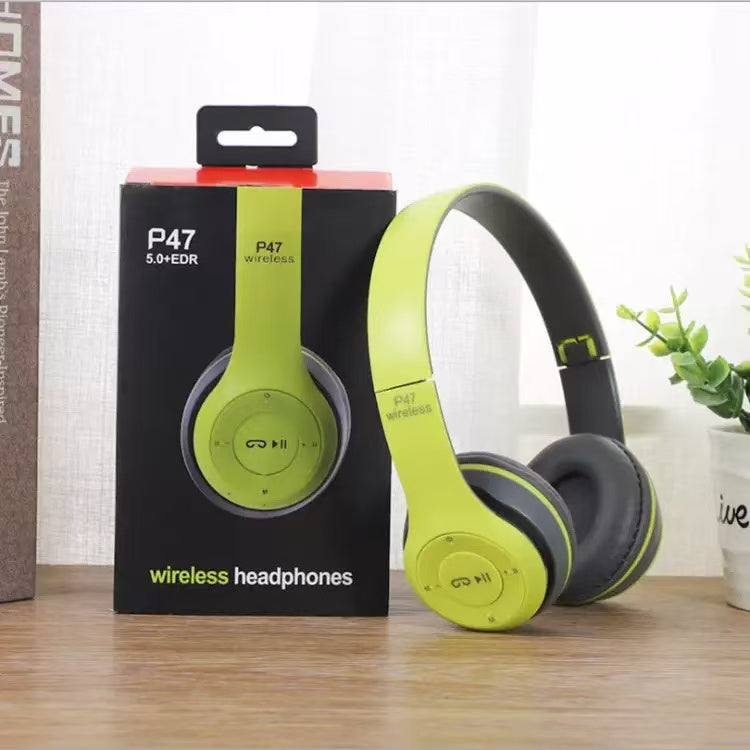 PulseFold Bluetooth Headphones Wireless Over Ear Gaming Headset with Mic & Volume Control