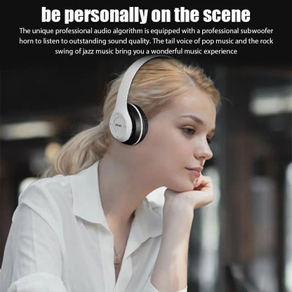 PulseFold Bluetooth Headphones Wireless Over Ear Gaming Headset with Mic & Volume Control