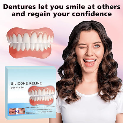 Silicone Denture Reline Kit Soft Upper and Lower Teeth Set