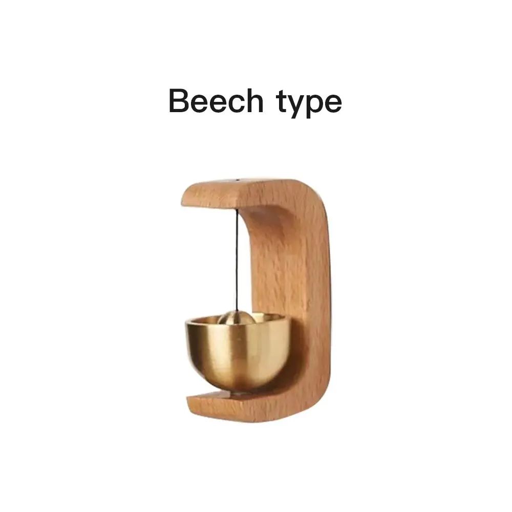 Magnetic Wooden Door Bell with Copper Wind Chime