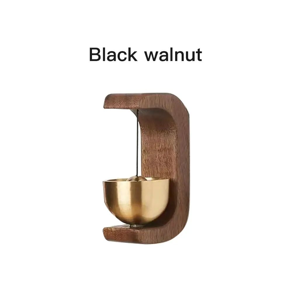 Magnetic Wooden Door Bell with Copper Wind Chime