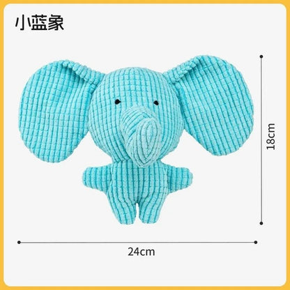 SnuggleDuck Plush Dog Chew Toy Calming Squeaky Companion