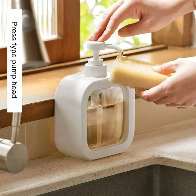 Minimalist Laundry Detergent Dispenser Bottle – Large Capacity Refillable Soap & Shower Gel Storage Container