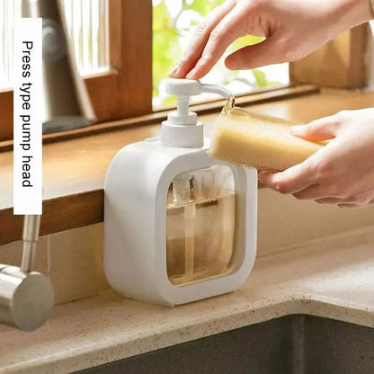 Minimalist Laundry Detergent Dispenser Bottle – Large Capacity Refillable Soap & Shower Gel Storage Container