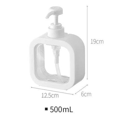 Minimalist Laundry Detergent Dispenser Bottle – Large Capacity Refillable Soap & Shower Gel Storage Container