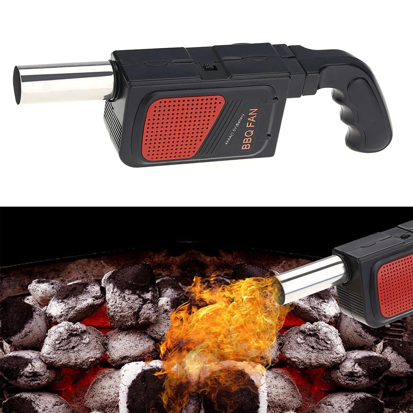 Portable Electric BBQ Fan Air Blower for Charcoal Grills & Outdoor Cooking