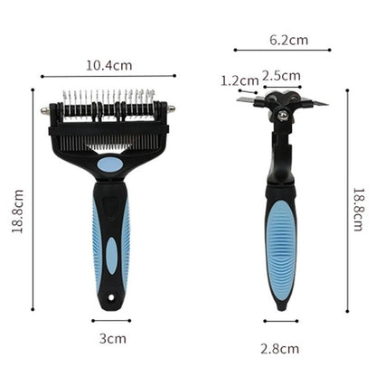 FurEase 3 In 1 Pet Deshedding Brush and Knot Remover Comb