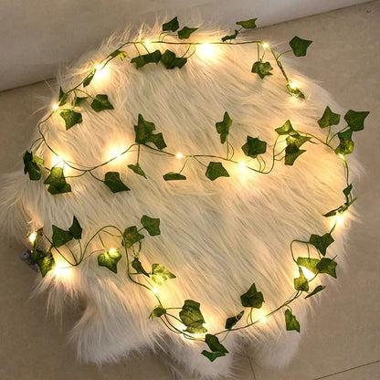 LED Ivy Leaf Garland Fairy String Lights for Bedroom, Wedding & Garden Decor