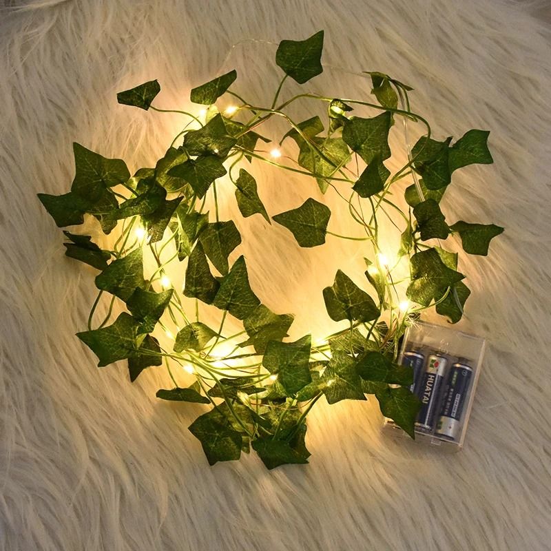 LED Ivy Leaf Garland Fairy String Lights for Bedroom, Wedding & Garden Decor